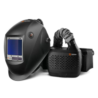 Сварочная маска с автоматическим светофильтром и подачей воздуха Tecmen ADF 820S TM16 черная с PAPR (внешняя кнопка зачистки)