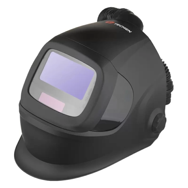 Сварочная маска с автоматическим светофильтром и подачей воздуха Tecmen ADF930S черная с PAPR