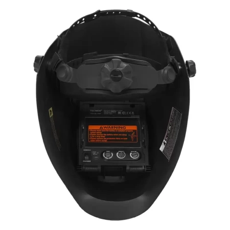 Сварочная маска с автоматическим светофильтром (АСФ) Хамелеон Tecmen ADF 815S TM16 черная (внешняя кнопка зачистки)