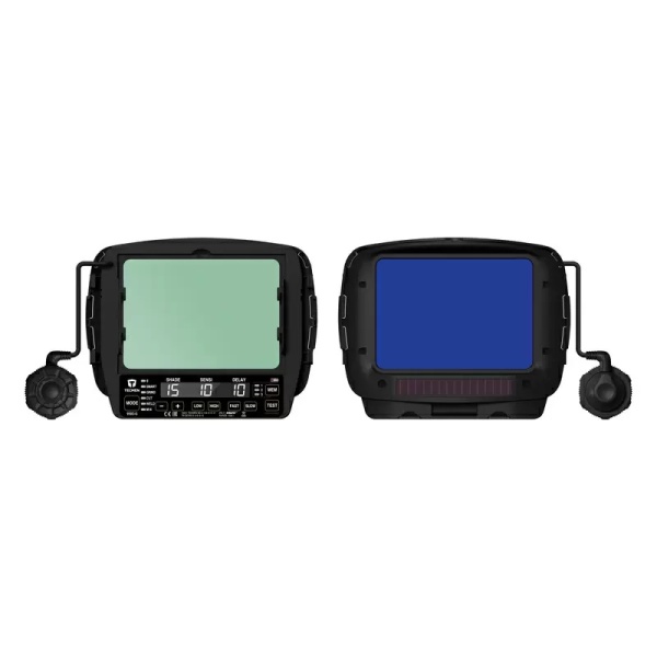 Маска сварщика с автоматическим светофильтром (АСФ) Хамелеон Tecmen ADF 950D-G (внешняя кнопка зачистки)