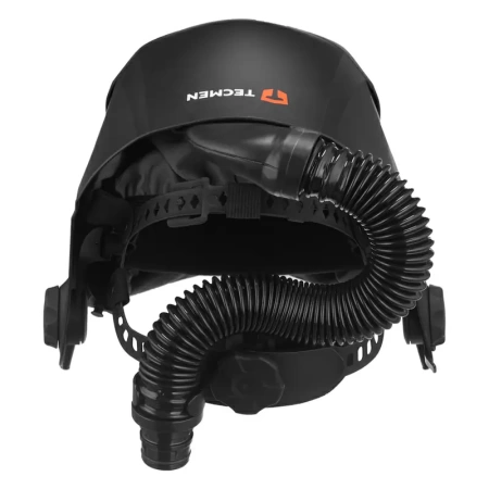 Сварочная маска с автоматическим светофильтром и подачей воздуха Tecmen ADF930S черная с PAPR